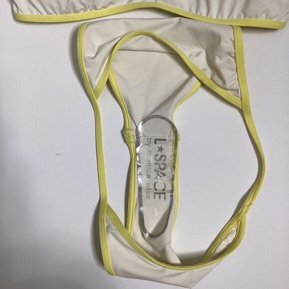 New. L*SPACE white and yellow bikini. Large. Retails. $198 - Picture 10 of 12